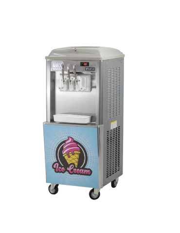 POLARCAB SOFT SERVE MACHINE WITH REFR HOPPER & AIR PUMP - F/S