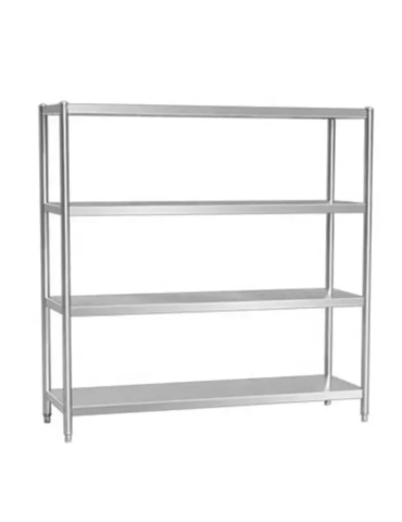 S/STEEL SHELVING UNIT - 5 TIER - 1150x380x1800mm