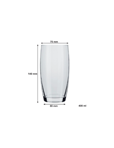 ZALTO OCA HIGH BALL TUMBLER, (400ML), PACK OF 12