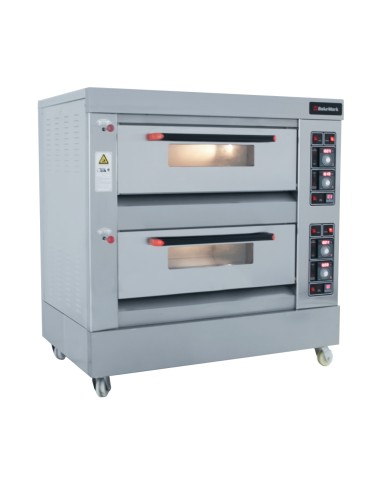 BAKEMARK DECK OVEN - DOUBLE DECK - 1 TRAY PER DECK