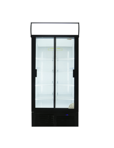 Fridge Star Double Sliding Door Beverage Fridge 890mm