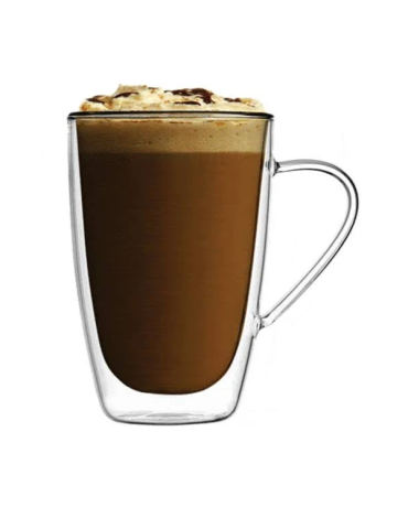 DOUBLE WALL TALL MUG WITH HANDLE 330ML - 2 PIECE SET