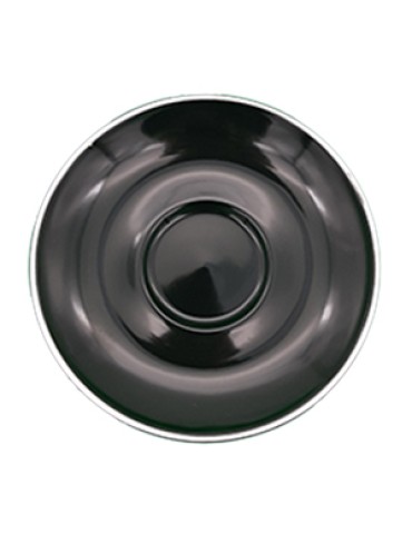 ITALIA - BLACK - ESPRESSO SAUCER - 12.5CM (12) (PACK OF 12)