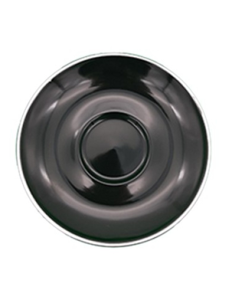 ITALIA - BLACK - ESPRESSO SAUCER - 12.5CM (12) (PACK OF 12)