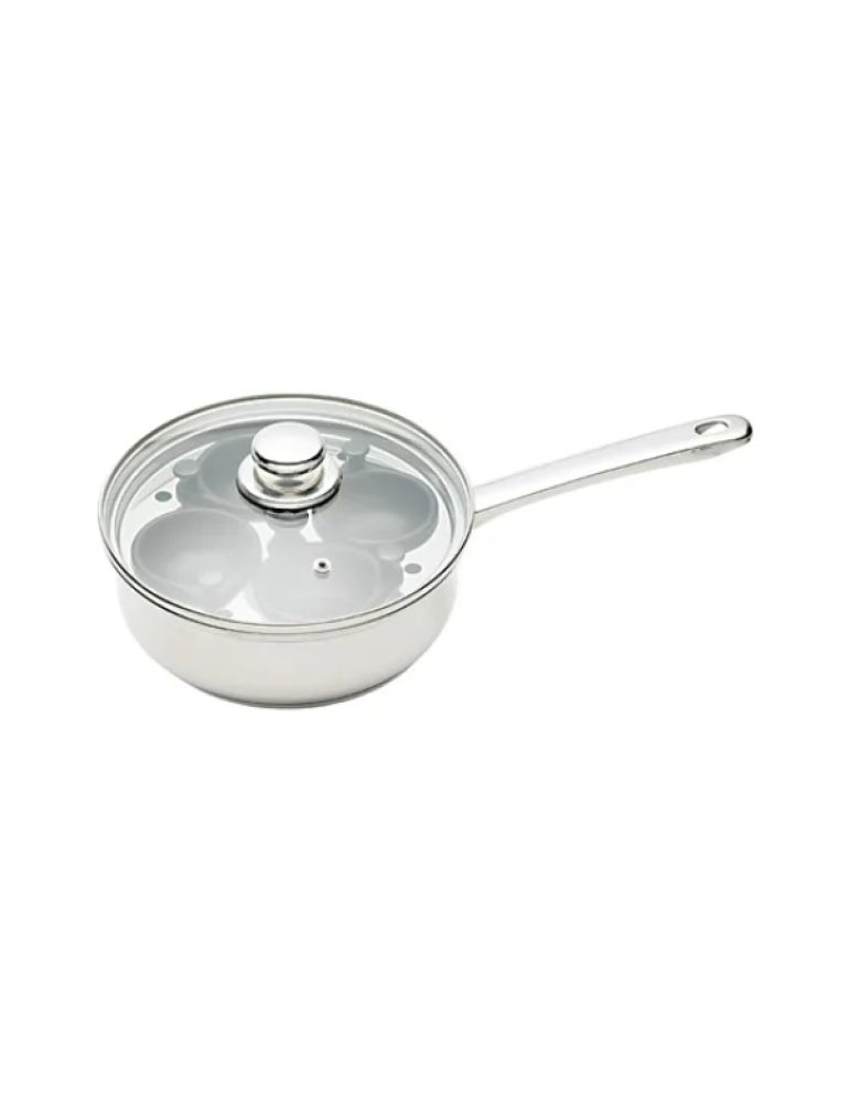 KitchenCraft Clearview Stainless Steel Egg Poacher