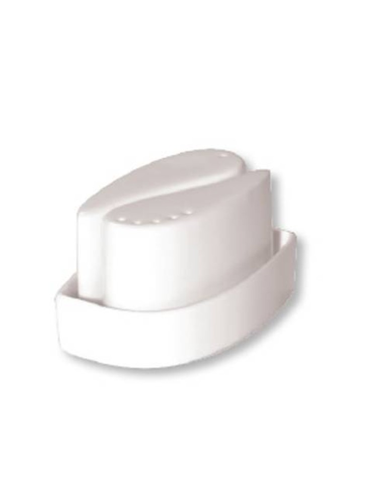 LUCERNE - NEW BONE - WHITE - CURVED PEPPER SHAKER - 4.2CM (6 PACK)