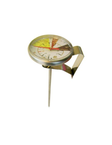 THERMOMETER COFFEE 125MM (50°C TO 100°C) COFFEE, CAPPUCCINO, MILK THERMOMETER 