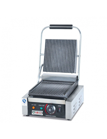 CONTACT GRILL - NON-STICK RIBBED PLATES