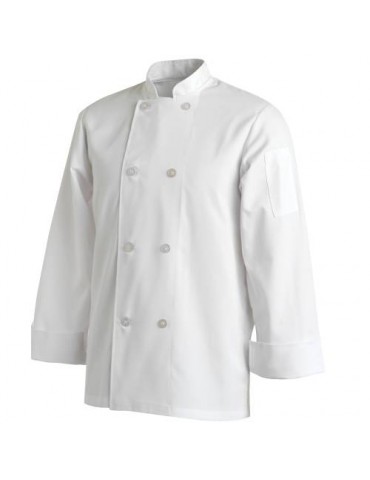CHEFS UNIFORM JACKET BASIC LONG - LARGE 