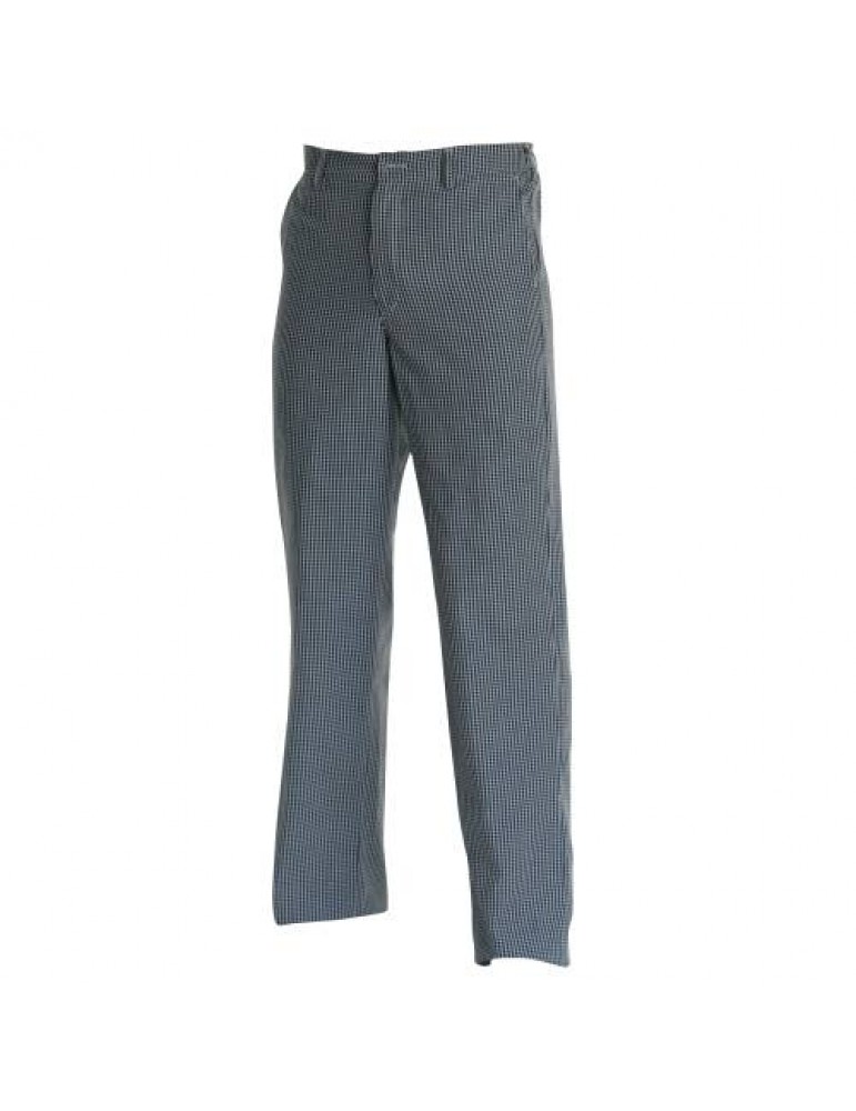 CHEFS UNIFORM - TROUSERS BLUE CHECK - MEDIUM 