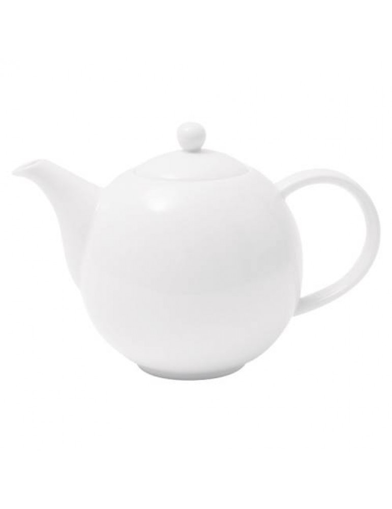 PRIMA - WHITE - TEA POT WITH LID - 50CL (6) (PACK OF 6)