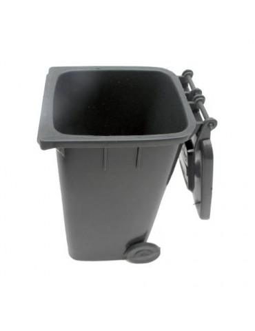 MOBILE REFUSE BIN 240LT (BLACK) GENERAL WASTE (PACK OF 1)