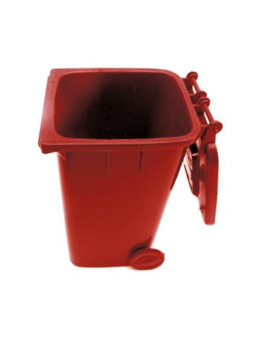 MOBILE REFUSE BIN 240LT (RED) TIN CANS (PACK OF 1)