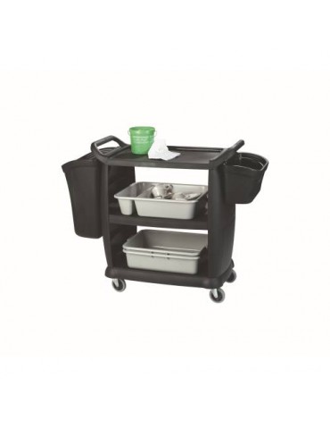 BUSSING AND TRANSPORT CART (BLACK) SMALL 965 x 457 x 920mm - 20kg
