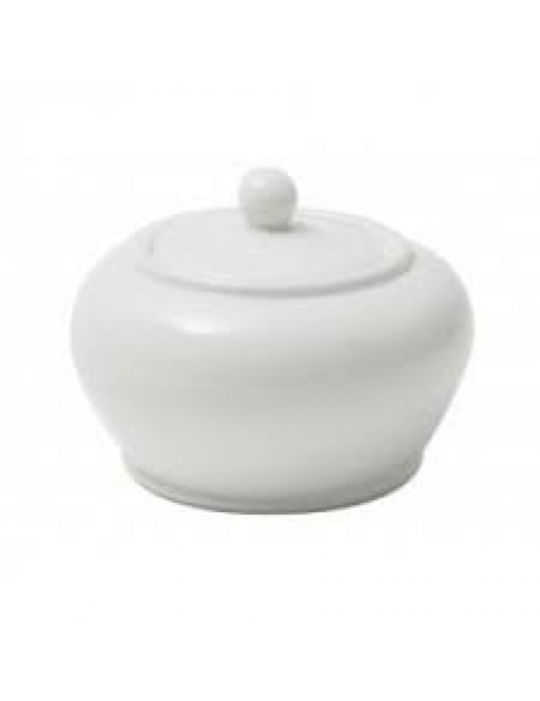 PRIMA - WHITE - SUGAR BOWL WITH LID -20CL (PACK OF 6)