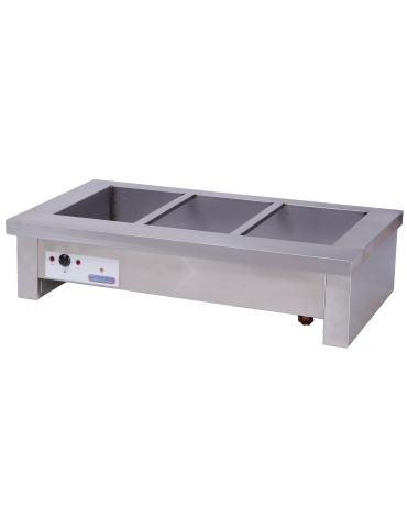 AQUARIUS 3 DIV TABLE MODEL BAIN MARIE (7-10 DAYS FOR MANUFACTURING)