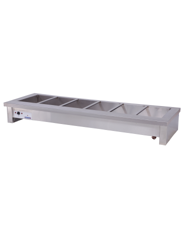 AQUARIUS 6 DIV TABLE MODEL BAIN MARIE (7-10 DAYS FOR MANUFACTURING)