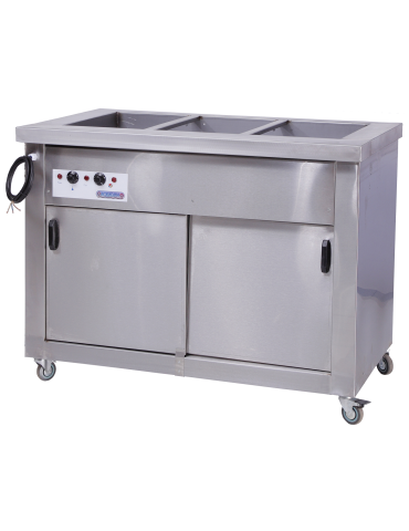 AQUARIUS 3  DIV HOT CLOSET BAIN MARIE (7-10 DAYS FOR MANUFACTURE)