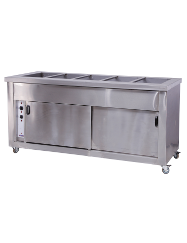 AQUARIUS 5 DIV HOT CLOSET BAIN MARIE (7-10 DAYS FOR MANUFACTURE)