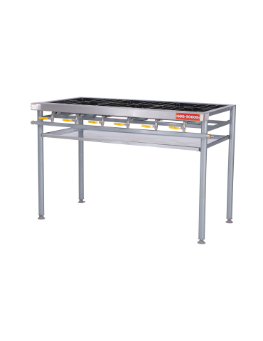 EZY GRILL 6 BURNER STAGGERED BOILING TABLE (10-14 DAYS LEAD TIME ) (1350 x 490 x 640 mm Weight 57 Kg)
