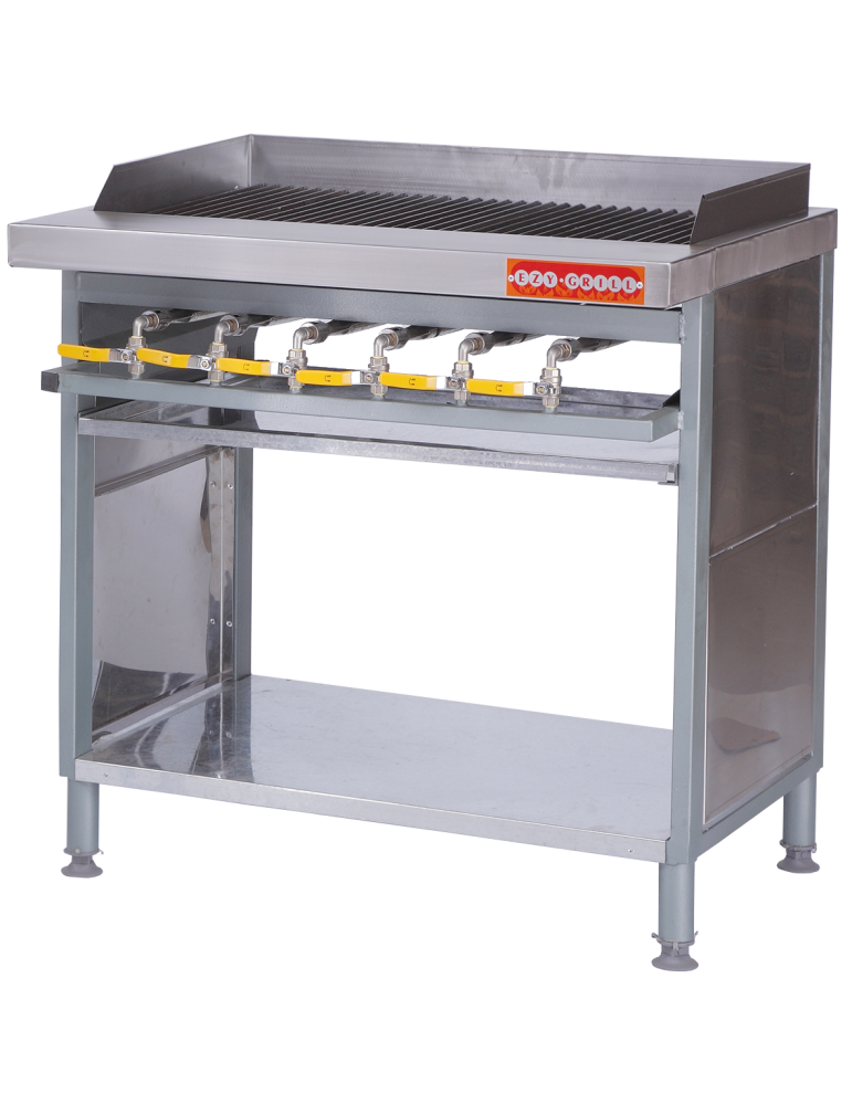 EZY GRILL 6 BURNER FLOOR MODEL GAS GRILLER 10-14 DAYS LEAD TIME ( 940 x 580 x 360 mm, Weight 44 Kg) EZY GRILL 6 BURNER FLOOR MODEL GAS GRILLER 10-14 DAYS LEAD TIME ( 940 x 580 x 360 mm, Weight 44 Kg)