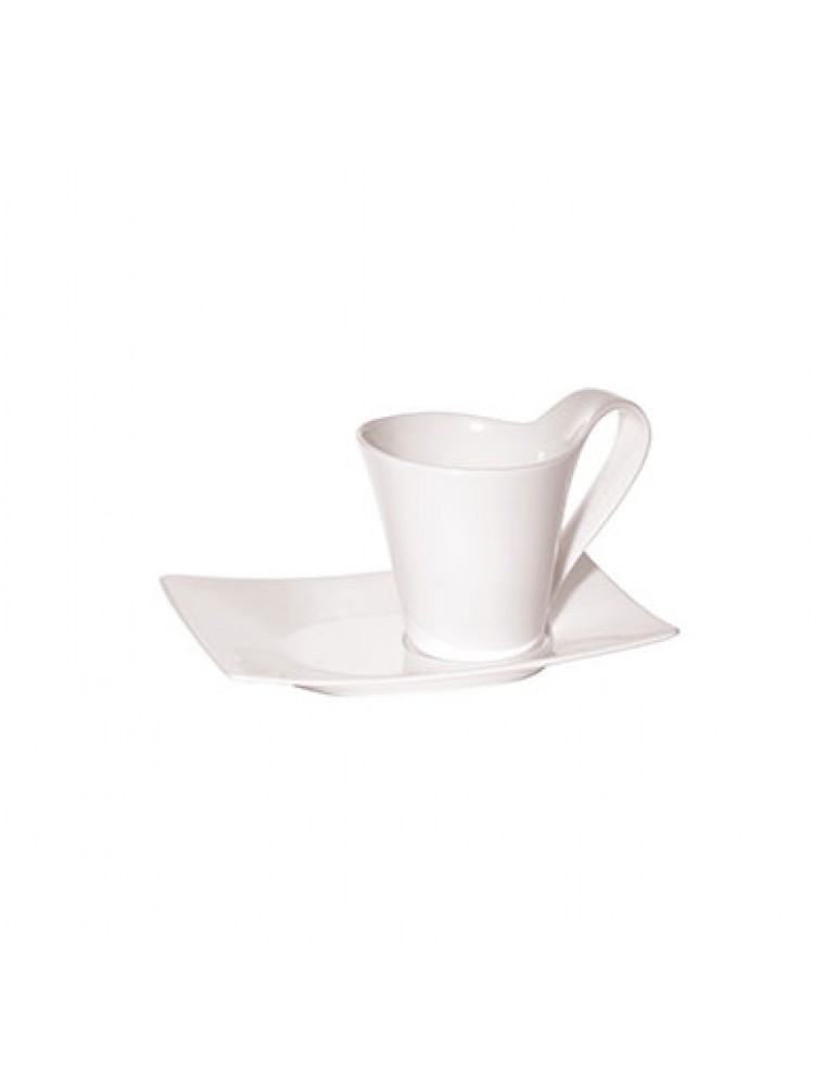 NEW BONE - WHITE - RECTANGULAR SAUCER - 15CM (24) (PACK OF 24)