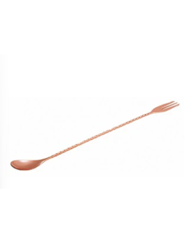 Spoon - with Fork - 305mm - Copper Plate
