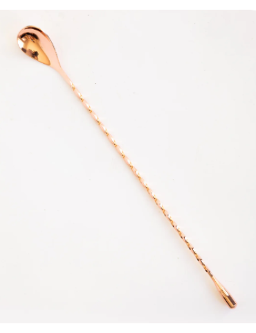 Spoon - Bar Cocktail Spoon - 300mm - Copper Plate