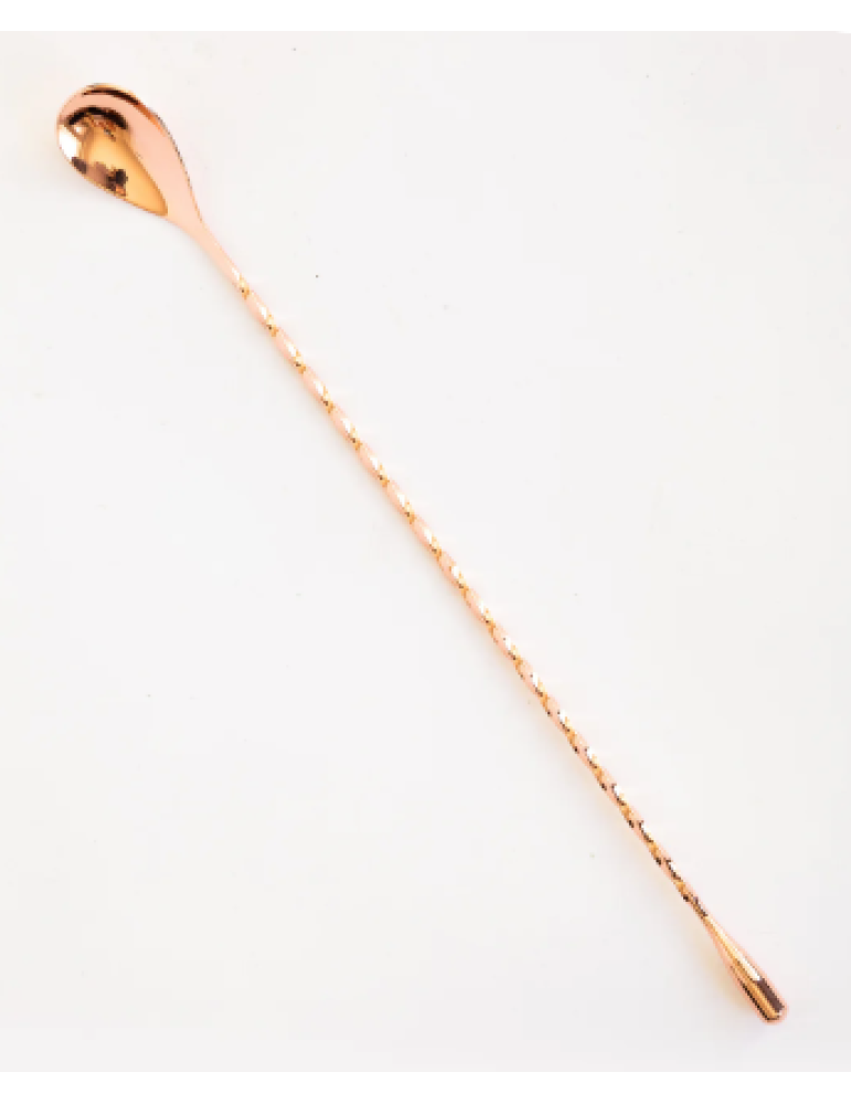 Spoon - Bar Cocktail Spoon - 300mm - Copper Plate