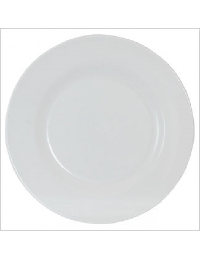 Dinner Plate 265x20mm White H/DUTY (PACK OF 12)