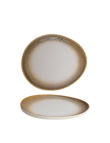 Ariane Jaguar Elevated Oval Plate Outside 18.7cm (Pack of 6)