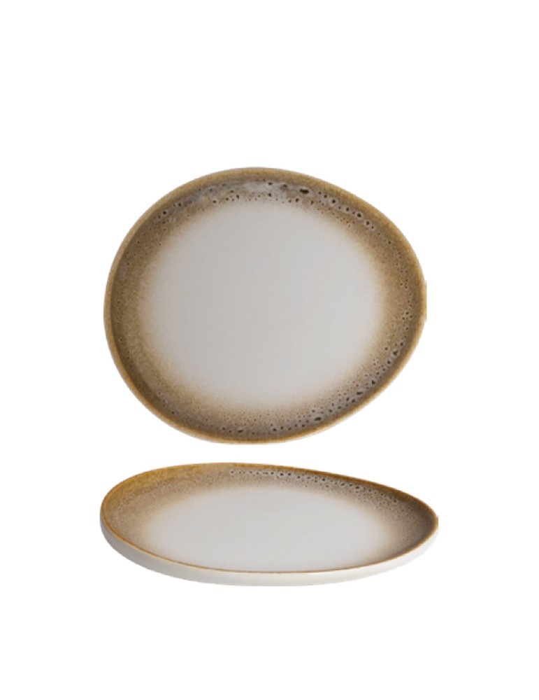 Ariane Jaguar Elevated Oval Plate Outside 18.7cm (Pack of 6)