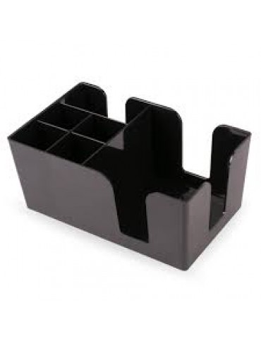 BAR CADDY - CONDIMENT HOLDER (BLACK) (PACK OF 1)