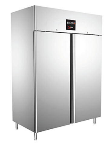 Commercial kitchen refrigerator - double door - s/steel