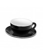 ITALIA - BLACK - OPEN CAPPUCCINO CUP - 21CL (PACK OF 6)