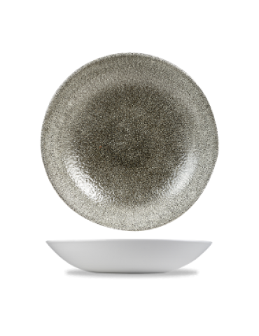 RAKU - QUARTZ BLACK - COUPE BOWL - 24.8CM (12) (PACK OF 12)