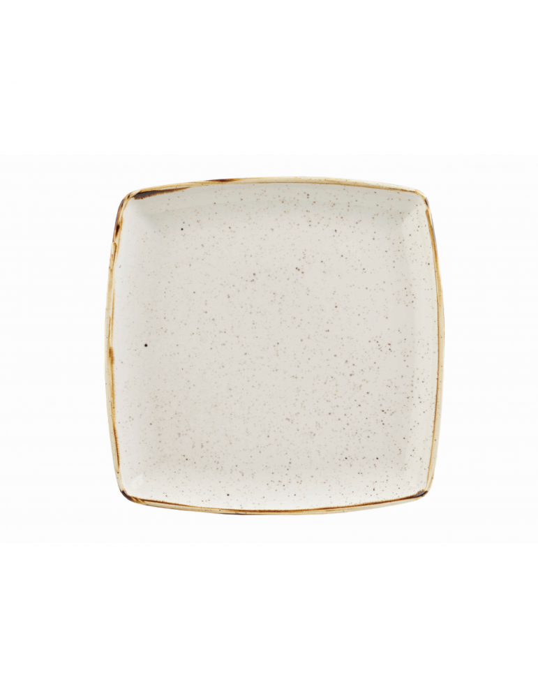 STONECAST - BARLEY WHITE - DEEP SQUARE PLATE - 26.8CM (6) (PACK OF 6) STONECAST - BARLEY WHITE - DEEP SQUARE PLATE - 26.8CM (6) (PACK OF 6)