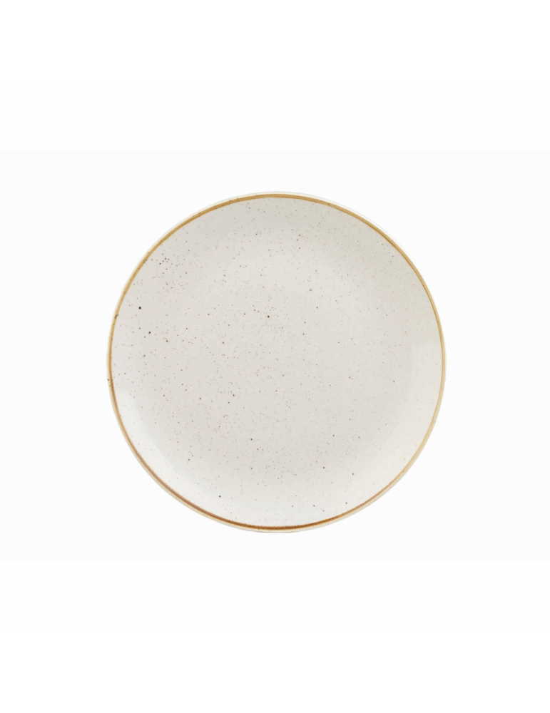 STONECAST - BARLEY WHITE - COUPE PLATE - 16.5CM (12) (PACK OF 12)
