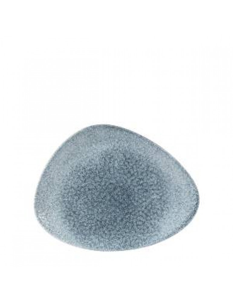 RAKU - TOPAZ BLUE - CHEFS' TRIANGLE PLATE - 30CM X 20CM (6) (PACK OF 6)