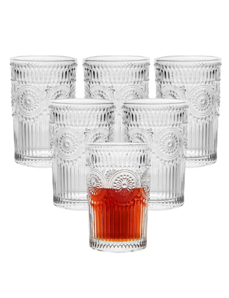BAROQUE HIBALL GLASS 350ML (SET OF 6)