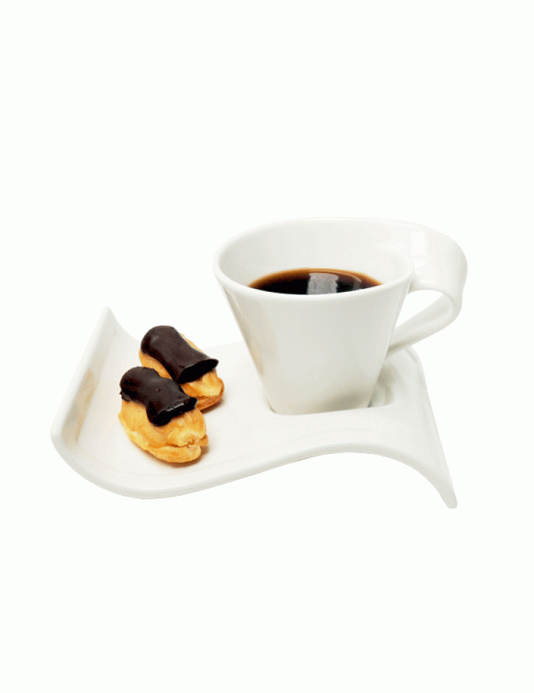 Style Wave Cup 90ml + Saucer (PACK OF 6)