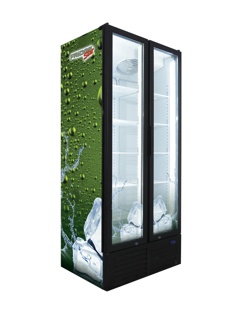 HINGED FULL DOORS BEVERAGE COOLER
