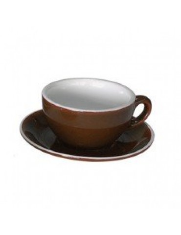 ITALIA - BROWN - OPEN CAPPUCCINO CUP - 21CL (12) (PACK OF 12)