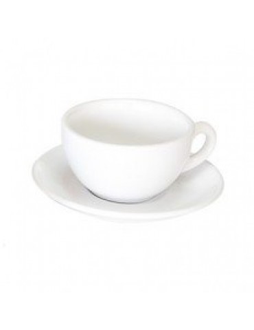 ITALIA - WHITE - OPEN CAPPUCCINO CUP - 21CL (PACK OF 6)