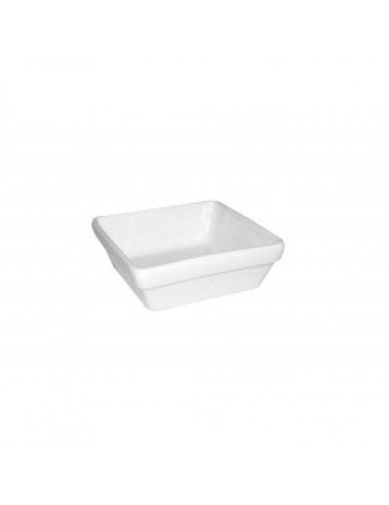PRIMA - WHITE - STACKING SQUARE SERVER - 10CM X 10CM (PACK OF 24)