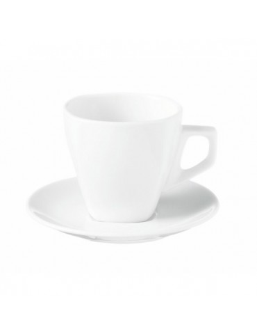 PRIMA SQUARE CAPPUCCINO + SAUCER 300ML (PACK OF 6)