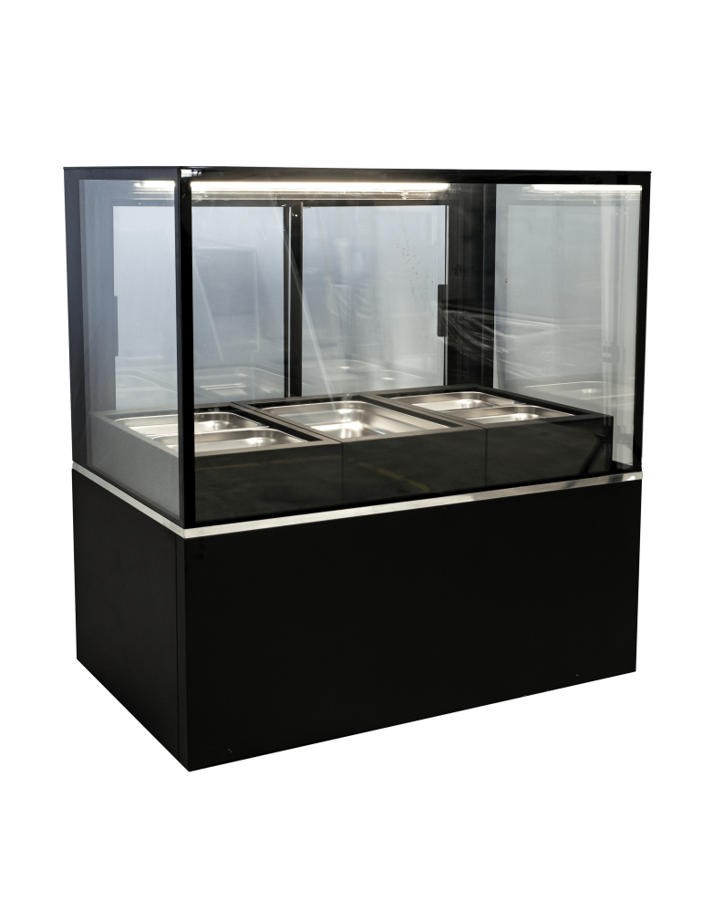 SALMON HEATED DISPLAY CABINET