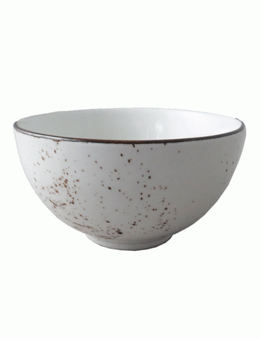 ELE RUSTIC WHITE RICE BOWL 12.5 CM (PACK OF 6) 