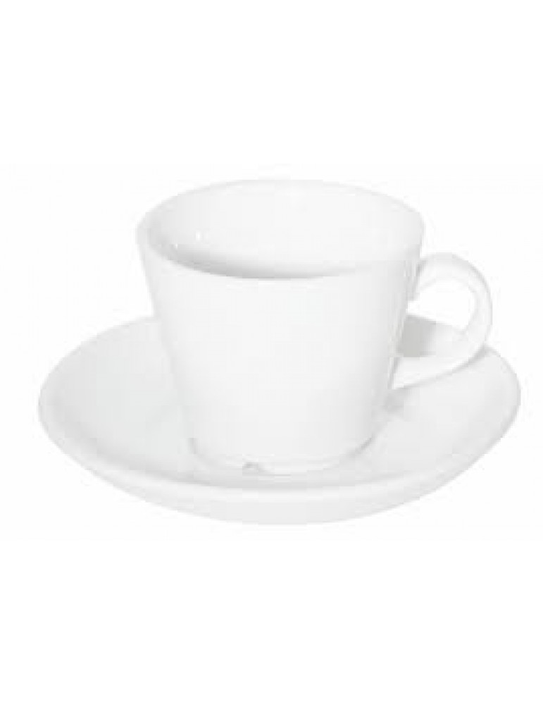 PRIMA - WHITE - FLAT SAUCER - 15CM (24) (PACK OF 24)
