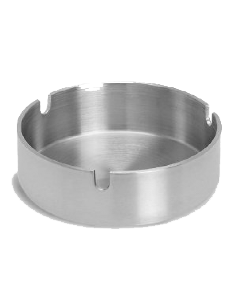ASHTRAY SLOTTED S/STEEL CLUB 10CM (PACK OF 6) 